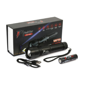PeakStar Ps-1600 Süper Parlak Led Zoomlu 5 Mod Su Geçirmez Profesyonel Kamp Bekçi Avcı Feneri