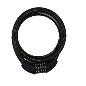 YM-747 120cm 20mm 5 Şifreli Siyah Motorsiklet Kilidi