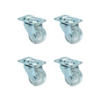 Furç Tablalı Bilyalı Teker - 32MM - Şeffaf HKS239 - 4 Adet