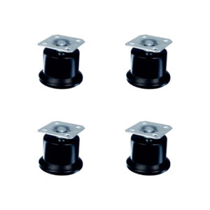 Bekleme Ayak Tablalı - 50MM - Siyah HKS280 - 4 Adet