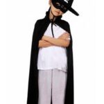 Çocuk Boy Zorro Pelerin + Şapka + Maske Kostüm Seti