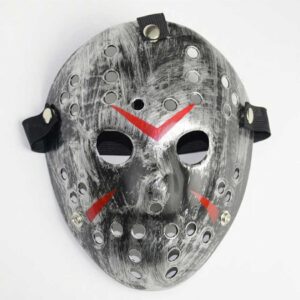 Jason Maskesi Hannibal Maskesi Metal Gümüş Renk 20x25 Cm