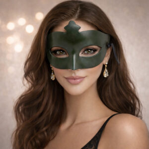 Haki Yeşil Gizemli Masquerade Maskesi
