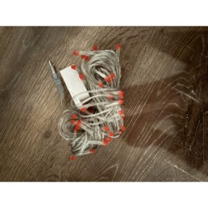 10 M 100 Led Damla Uçlu Kırmızı Işık Şeffaf Kablo MZ-17-5