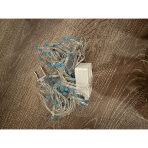 10 M 100 Led Damla Uçlu Mavi Işık Şeffaf Kablo MZ-17-6