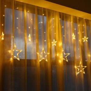 10 Saçaklı Yıldız Perde Led MZ-16-12