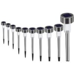Metal Gövdeli Solar Bahçe Lambası 10 lu Paket