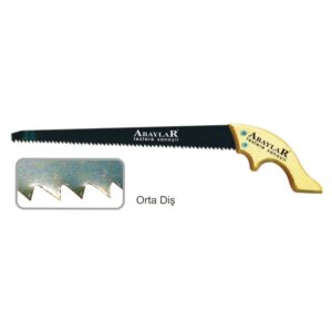 Abaylar Orta Diş Bağ Testere 35 cm - Ahşap Sap