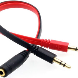 Tek Girişli Kulaklığı Mikrofon ve Ses Çeviren Kablo RXY-4611