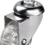 Hts 302 - 50x20 mm Şeffaf Makaralı Vidalı Teker