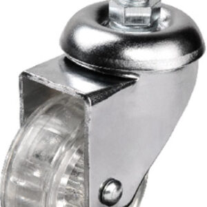 Hts 302 - 50x20 mm Şeffaf Makaralı Vidalı Teker