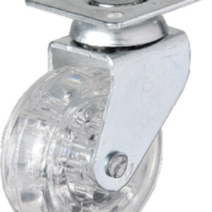 Hts 325 - 50x20 mm Şeffaf Makaralı Tablalı Teker 4 Adet