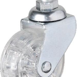 Hts 326 - 50x20 mm Şeffaf Makaralı Vidalı Teker 4 Adet