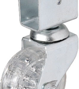 Hts 328 - 50x20 mm Şeffaf Makaralı Kısa U Tablalı Teker 4 Adet
