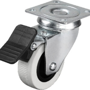 Hts 334 - 50x20 mm Çift Bilyalı Tablalı Frenli Teker 4 Adet