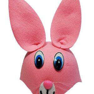 Pembe Renk Kulaklı Tavşan Şapkası Hayvan Şapkası