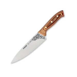 32160 Elite Bıçağı 19 cm - Perçinli Kahverengi Kompozit Sap
