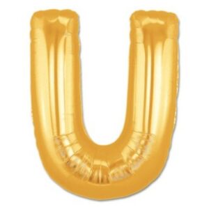 U Harf Folyo Balon Altın Renk 40 inç