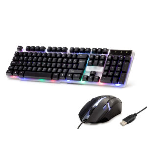 Kablolu Oyuncu Klavye Mouse Set Led Q Siyah H837Q
