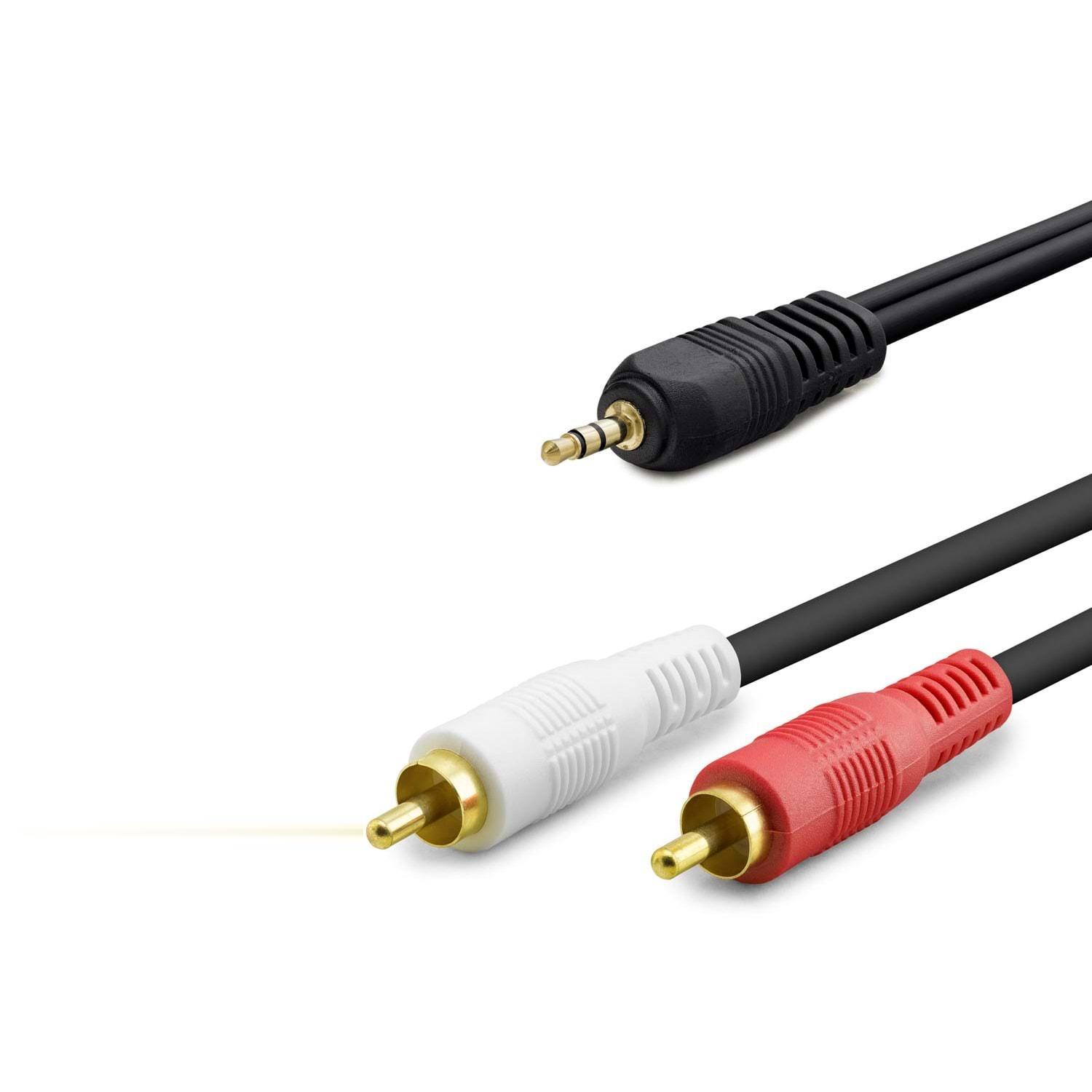 3.5 Mm To 2Rca Kablo 2Lıne Gold 1.5M Siyah HDX1058