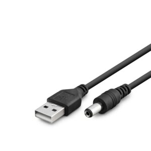 Tablet Şarj Kablosu Usb To 5.5*2.5 1M Siyah HDX1323