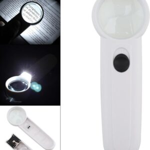 15X Çok Fonksiyonlu 2 Led Işıklı Taşınabilir El Büyüteç