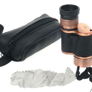 6X24 Baıgısh Askeri Tarzi Pirinç Ve Deri Kaplamalı Deri Çantalı Monocular Dürbün Princ