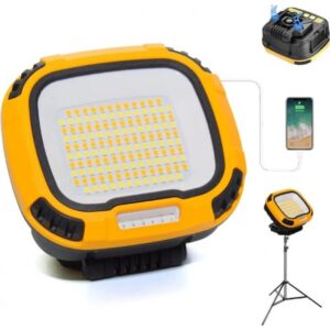 Powerbank Özellikli Tripod Bağlantılı Mıknatıslı 3500 Lümen USB Şarjlı Çalışma Feneri WS-582