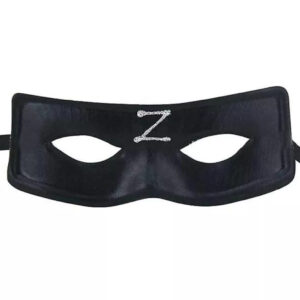 Zorro Maskesi Arkadan Lastikli Z Baskılı