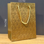 Mini Boy Gold Karton Hediye Çantası