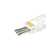 Cat6 Ez Rj45 Konnektör 100 Adet Paket - Şeffaf APXRJ45