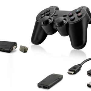 Retro Oyun Stick Hdmi Çift Gamepad Seti 2.4G Kablosuz - Siyah HD327