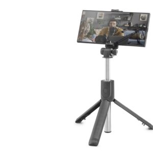 Telefon Tripodu Ve Selfie Çubuğu Seti Bluetooth Kumandalı 69 Cm - Siyah Pembe ND1037