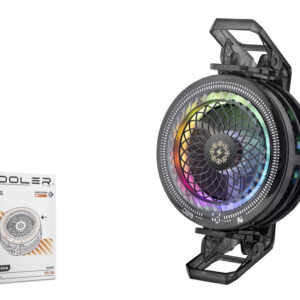 Klipsli Telefon Soğutucu Fan Rgb Isı Göstergeli Siyah TH29