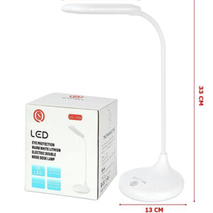 Şarjlı Sarı ve Beyaz Renk Masa Lambası LED Ayarlanabilir Işık Pratik Kullanım WT-005