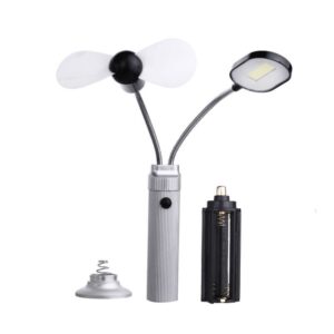 Şarjlı Pervaneli Mıknatıslı LED Masa Lambası Taşınabilir Çok Fonksiyonlu Aydınlatma WT-093