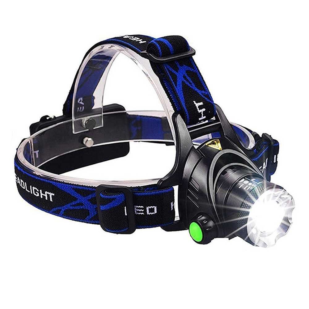 800 Lümen TX6 Şarjlı Zoomlu LED Kafa Feneri Güçlü Aydınlatma Profesyonel Kullanım WT-120