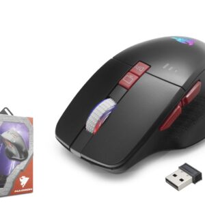 G390 Kablosuz Şarjlı Mouse 1600 Dpi Sessiz Rgb - Siyah