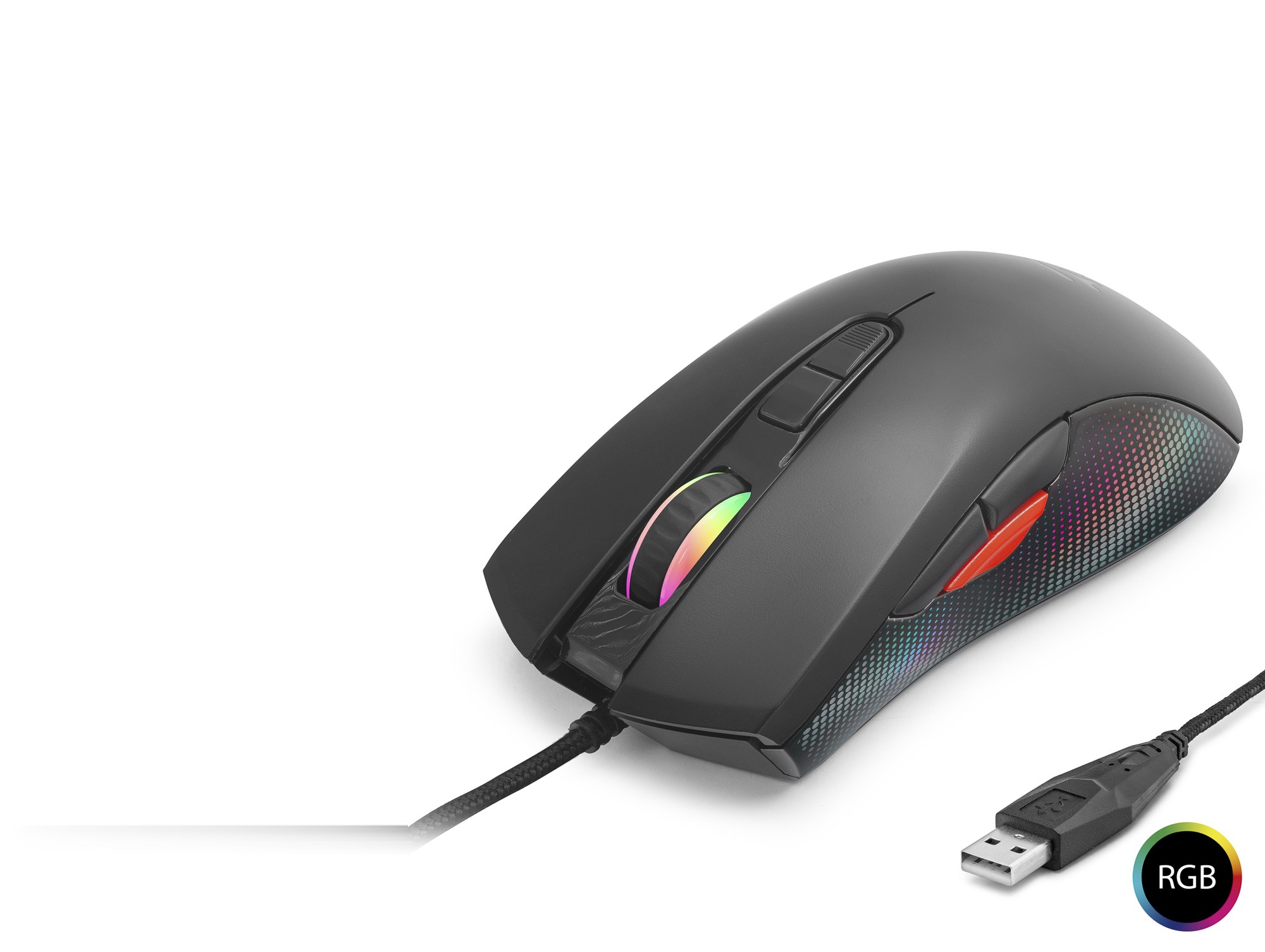 G802 Mouse 7200 Dpi 8 Tuş 1000 Hz Rgb - Siyah