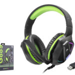 Kulaklik Usb Rgb - Si̇yah/Yeşil G889