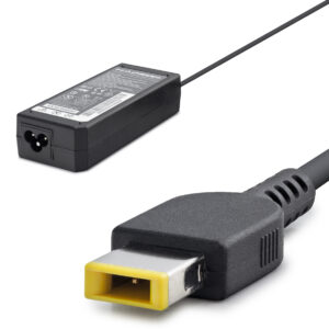 20V 4.5A 90W Laptop Adaptörü - Usb Tip Sarı Kare Uç - IBM Uyumlu - Siyah HD784