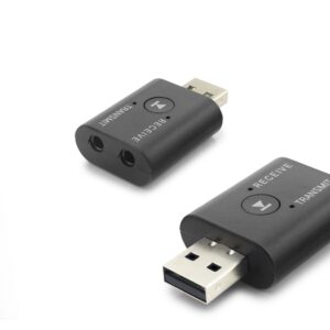 Usb Bluetooth Ses Verici + Alıcı Adaptör 2 In 1 - Siyah HD9006