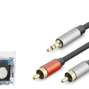 3.5 Mm To 2 Rca Ses Kablosu 10 M - Siyah HDX1076