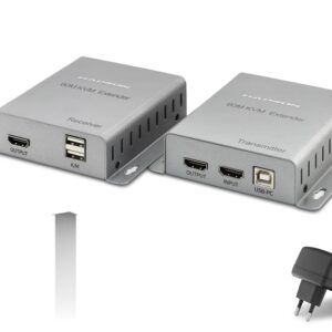 Hdmi Kvm Extender 4K 60 M - Gümüş HDX1355
