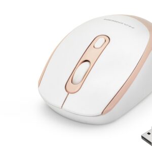 Kablosuz Mouse 800/1600 Dpi - Beyaz Pembe HDX3406R