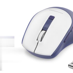Kablosuz Mouse 600/1600 Dpi - Beyaz Lacivert HDX3408B