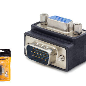 Vga Erkek Dişi 90 Derece Açili Adaptör - Siyah HDX5045