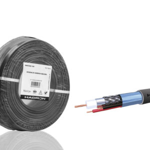 Cctv Kablo Mini Coax Eco Cca Pe 2X0.50 Mm Dış Mekan 100 M - Siyah HDX5582-100