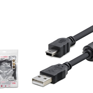 Usb Mini V3/5Pin To Usb Kablo 1.5 M - Si̇yah HDX7538