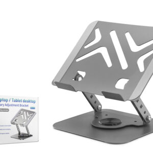 Karbon Çelik 360 Derece Dönebilen Laptop Ve Tablet Standi - Gri HDX8017